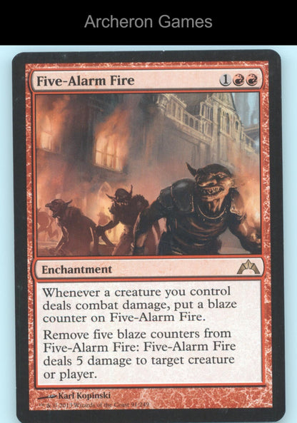 Five-Alarm Fire 91/249 R MTG Card The List Reprints