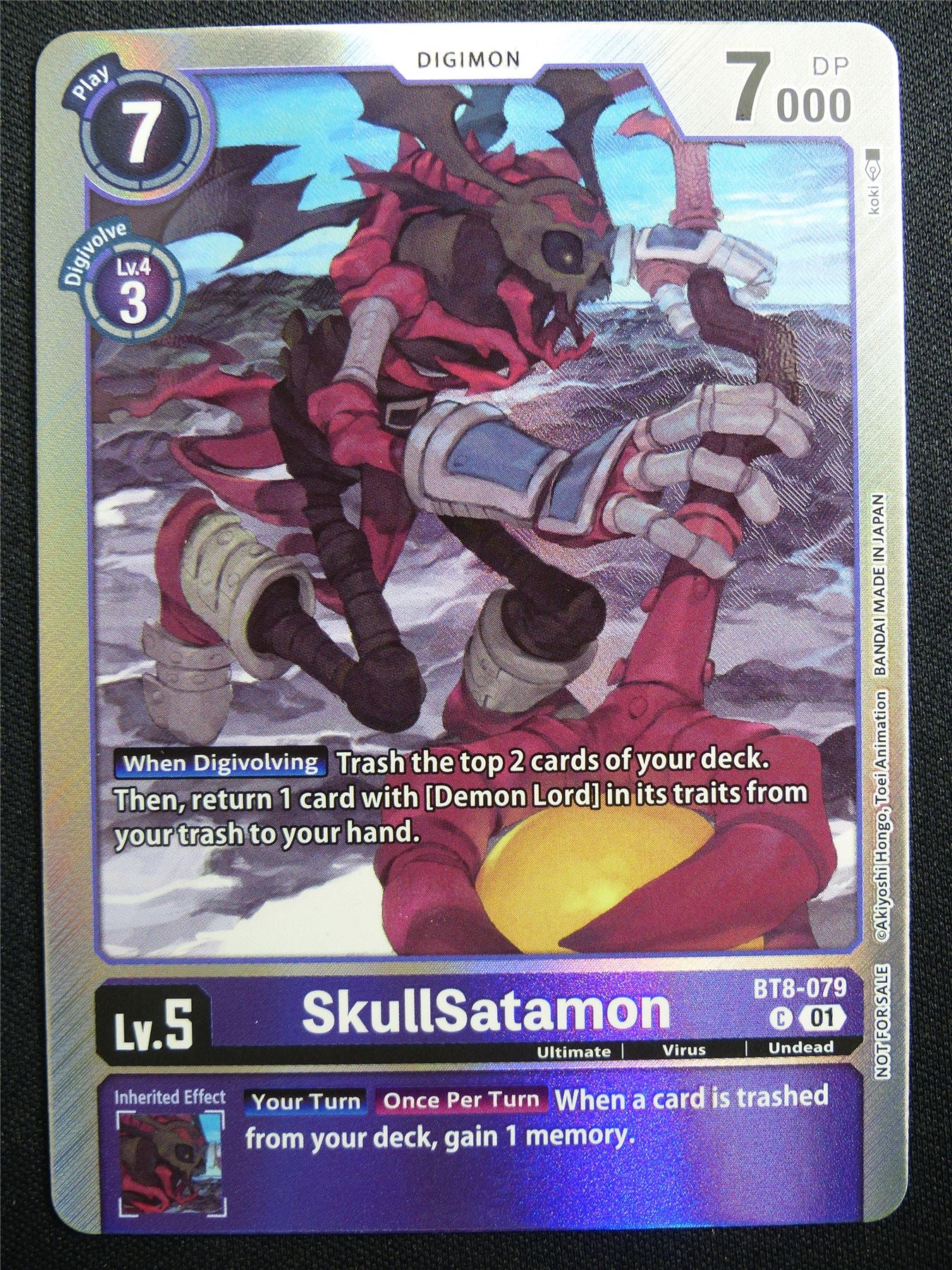 SkullSatamon BT8-079 C Foil - Digimon Card #2Z7