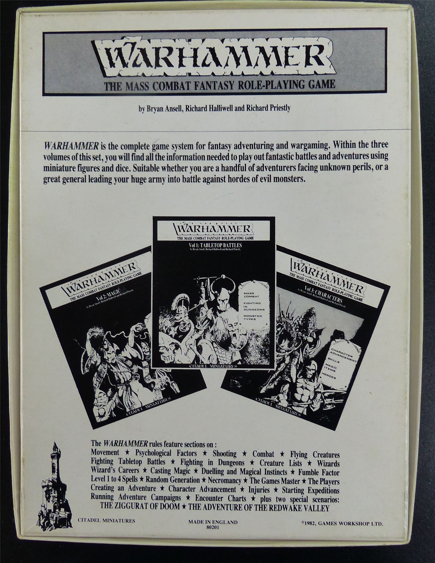 Warhammer The Mass Combat Fantasy Roleplaying Game OOP Rare - Citadel Miniatures #21Y