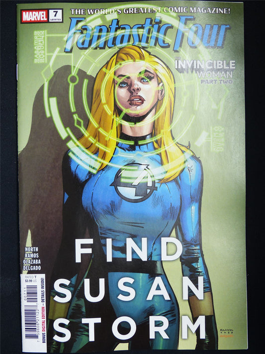 FANTASTIC Four #7 Invincible Woman part 2 - B&B Mar 2026 Marvel Comic #1FJ