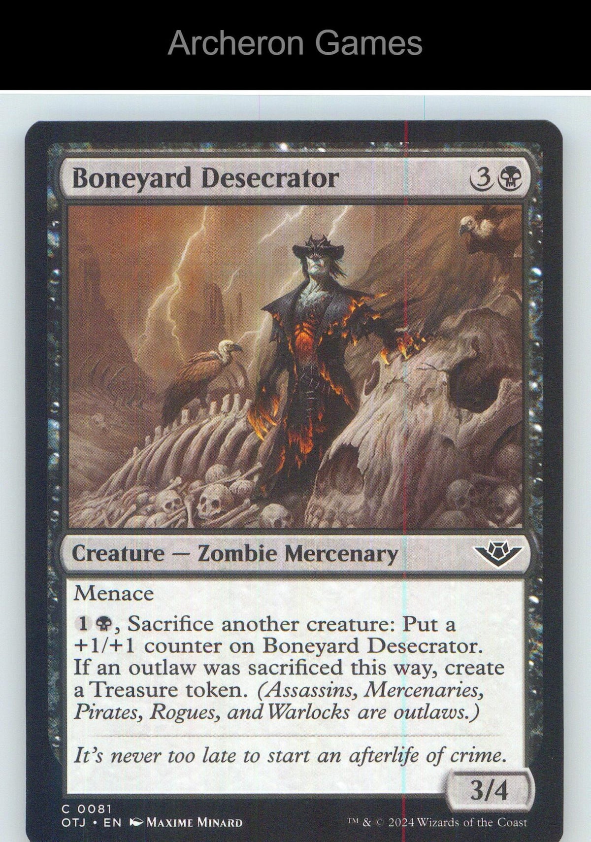 Boneyard Desecrator OTJ 81 C MTG Card NM/EX+
