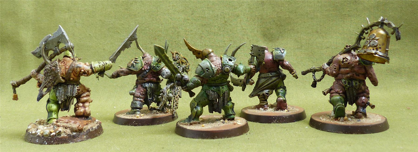 Putrid Blightkings painted - Forces of Nurgle - Warhammer AoS #FG