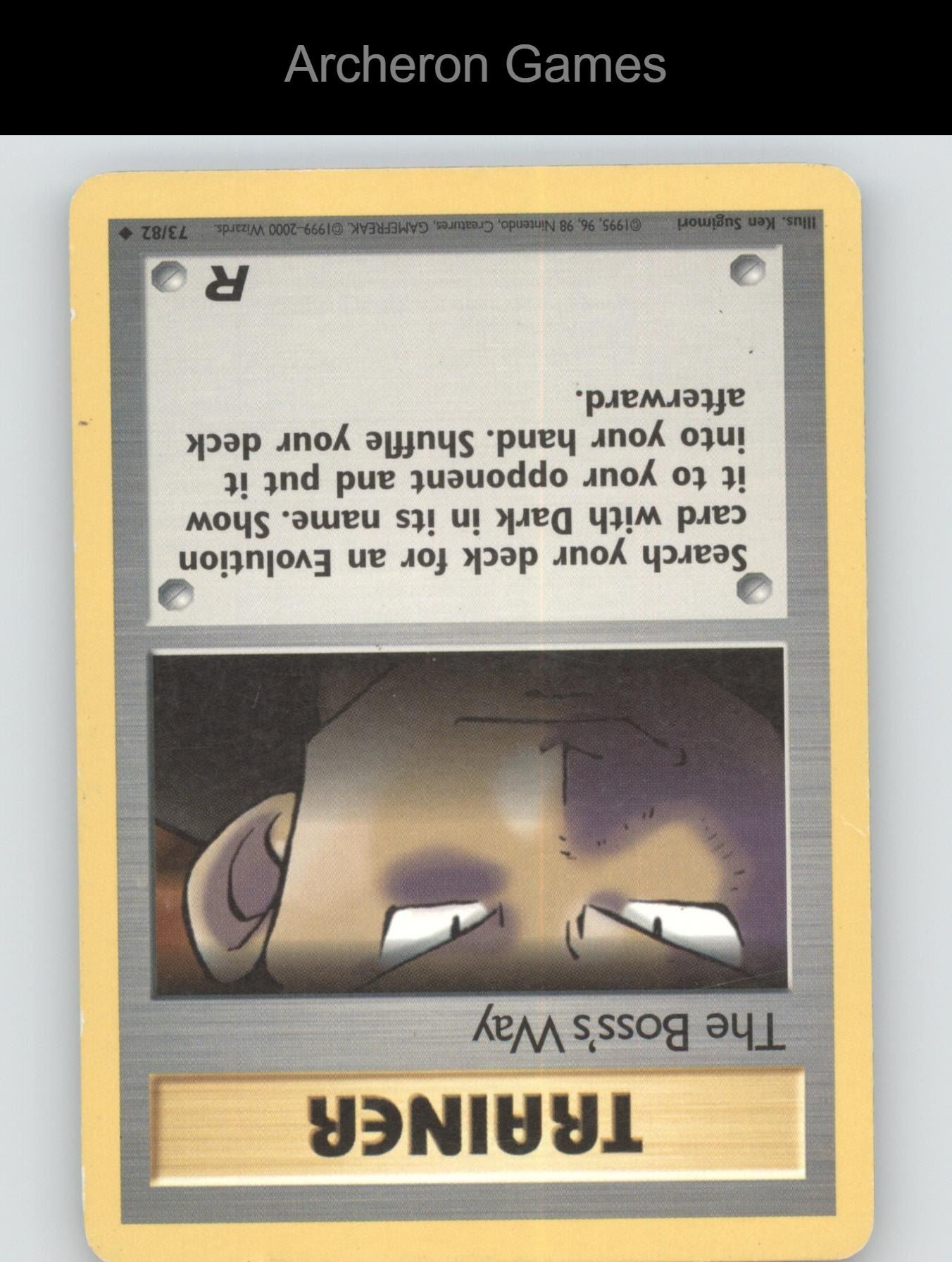 Pokemon Card The Boss's Way TR 73/82 UC Team Rocket Unlimited