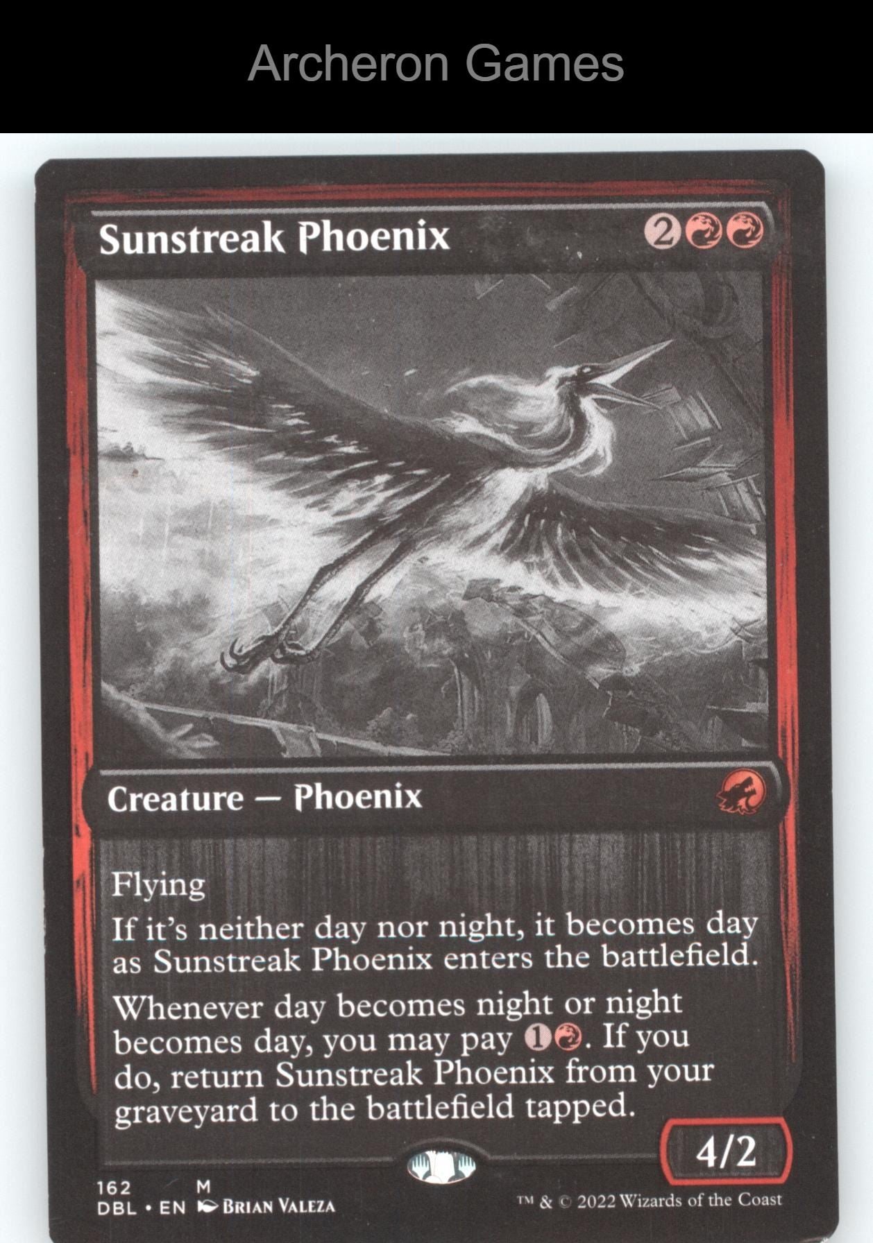 Sunstreak Phoenix 162 Mythic MTG Card Innistrad: Double Feature