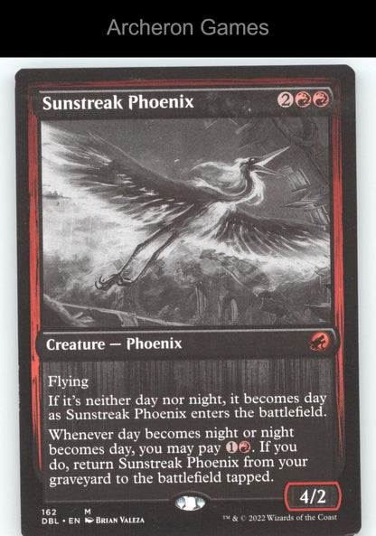 Sunstreak Phoenix 162 Mythic MTG Card Innistrad: Double Feature