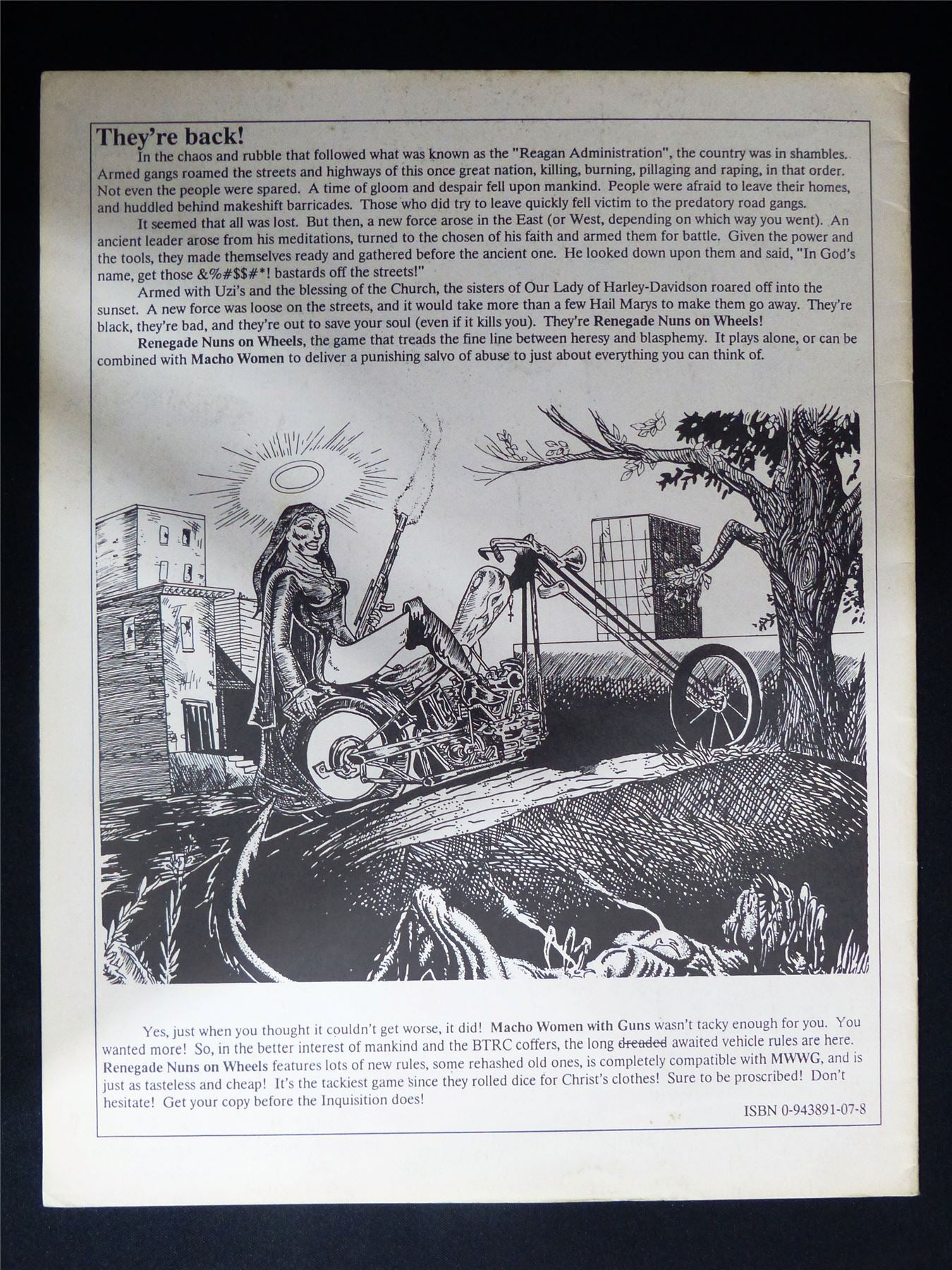 Renegade Nuns on Wheels by Greg Porter - BTRC Roleplay Softback #2V9