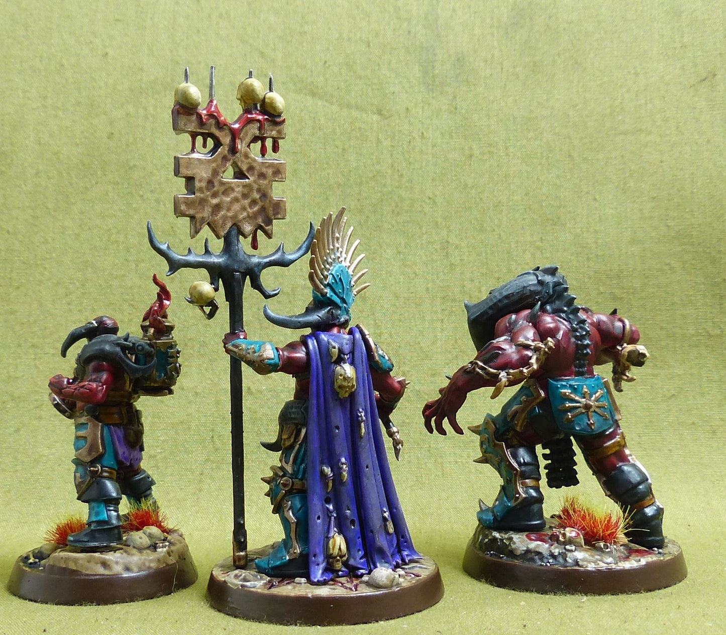 Gorechosen of Dromm painted - Chaos Warband - Warhammer Underworlds #2PZ