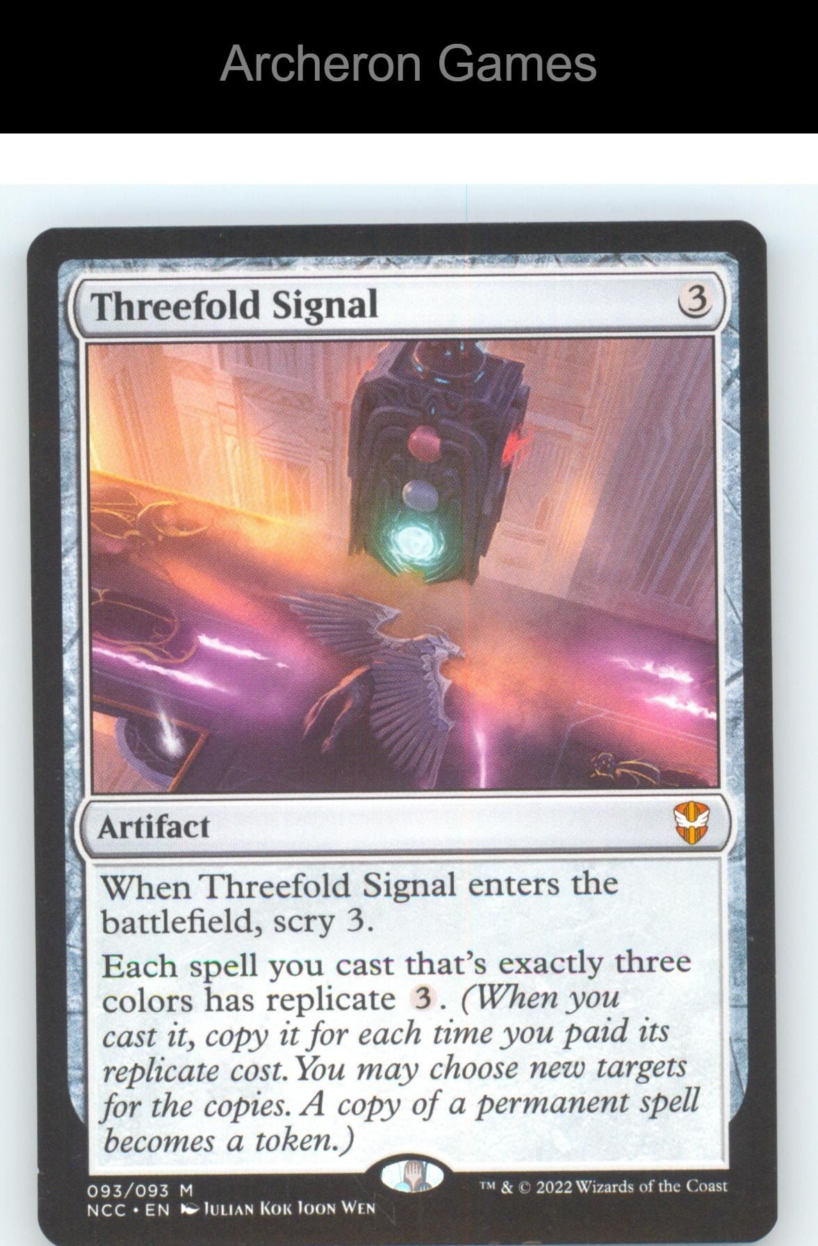 Threefold Signal NCC 93 Mythic MTG Card NM/EX+