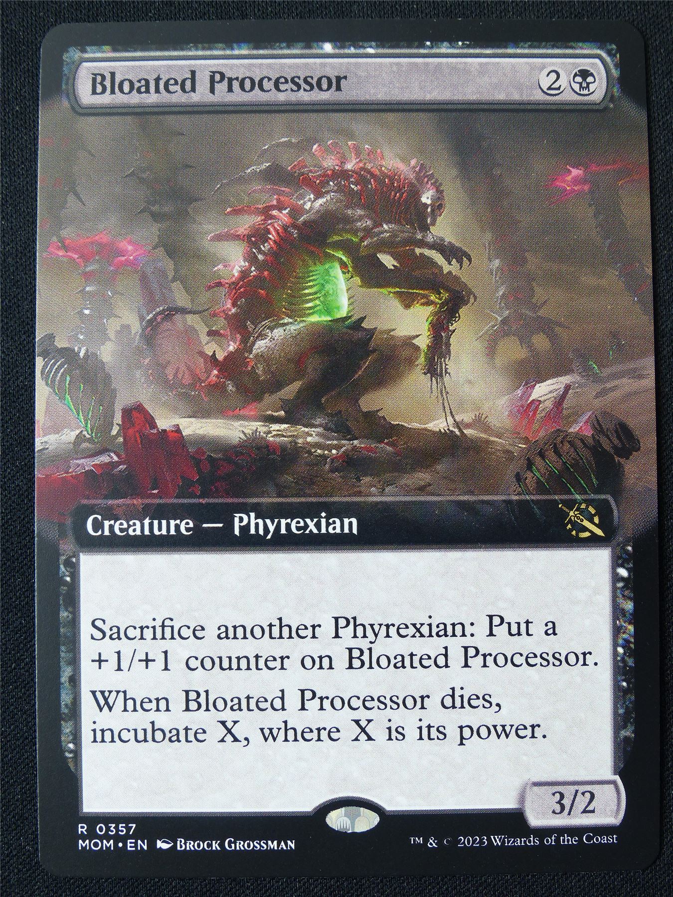 Bloated Processor Extended Art - MOM - Mtg Card #22N