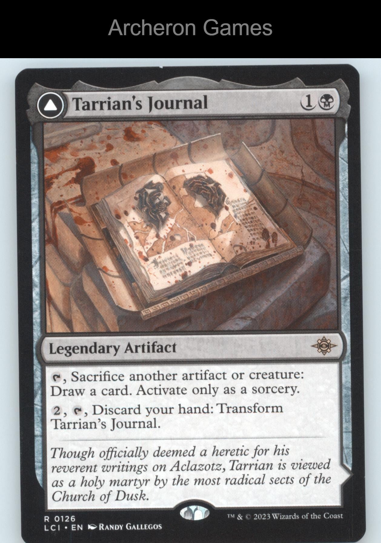 Tarrian's Journal 126 R MTG Card The Lost Caverns of Ixalan
