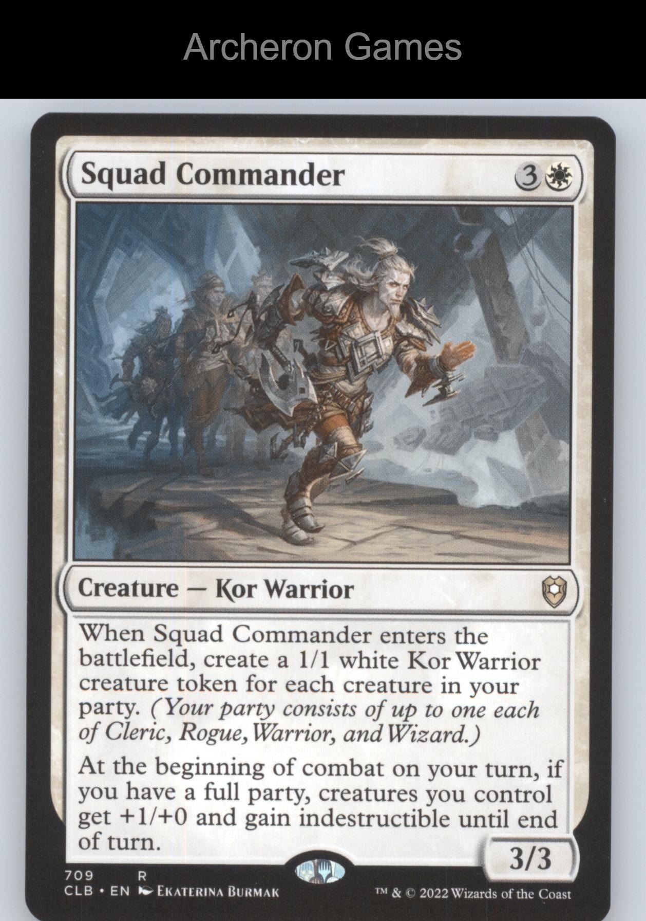 Squad Commander 709 R MTG Card Commander Legends: Battle for Baldur's Gate