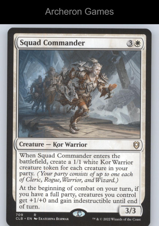 Squad Commander 709 R MTG Card Commander Legends: Battle for Baldur's Gate