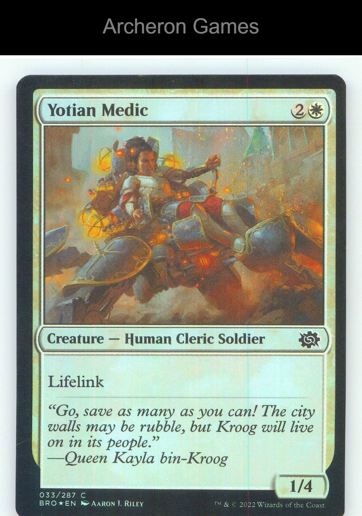 Yotian Medic BRO 33 C MTG Card NM/EX+ Foil