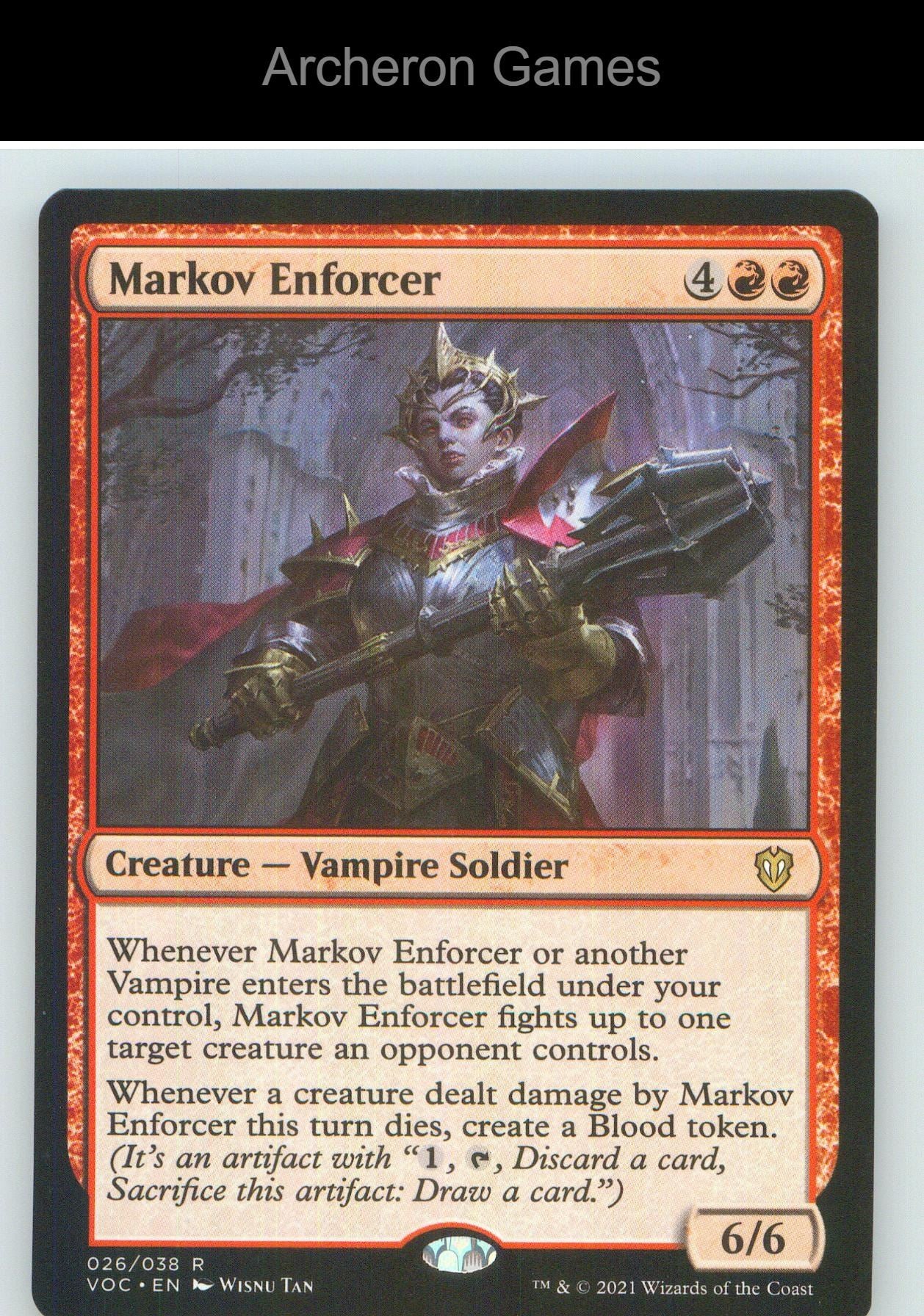 Markov Enforcer VOC 26 R MTG Card NM/EX+