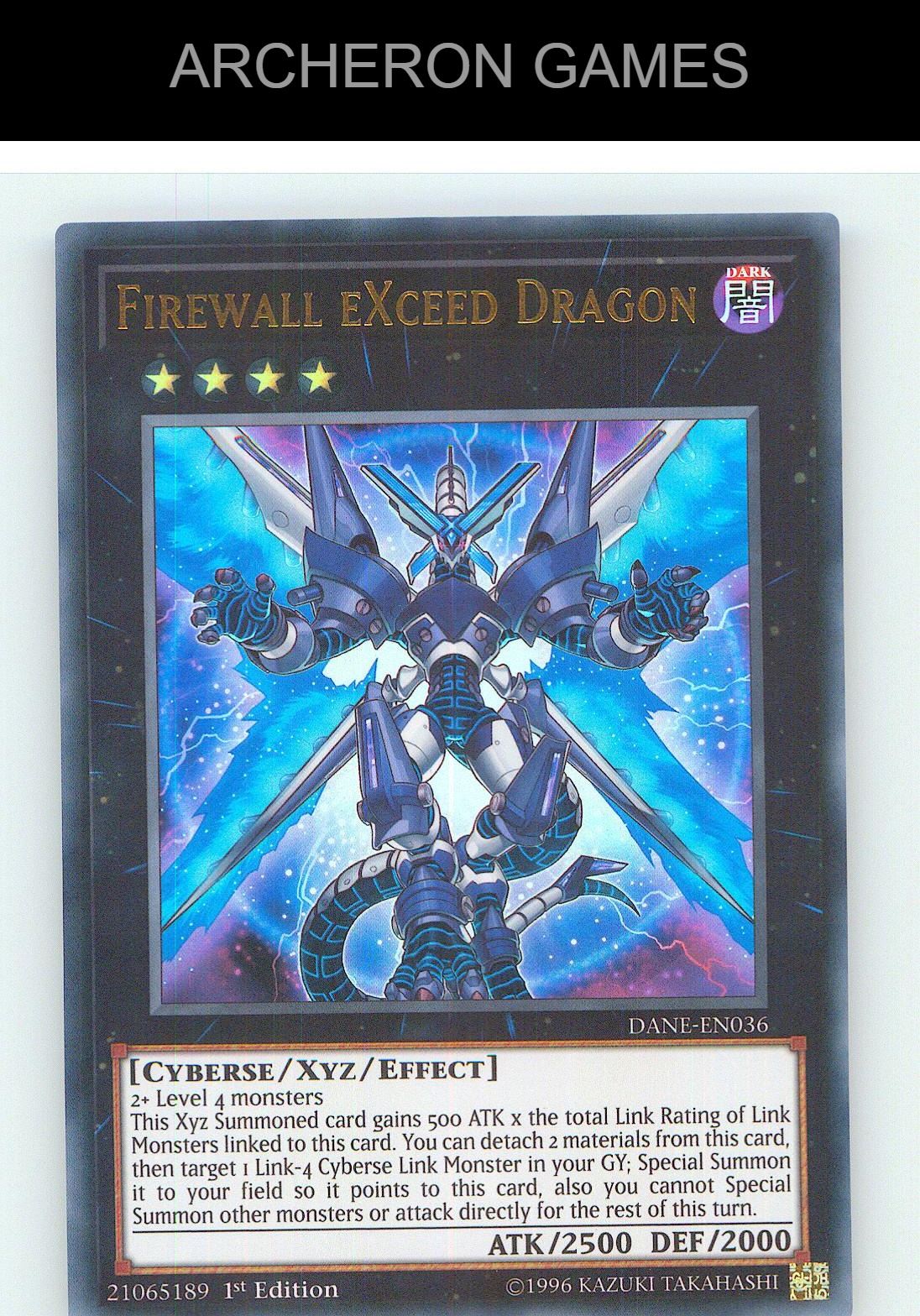 Firewall eXceed Dragon Ultra Rare YUGIOH Card Unlimited