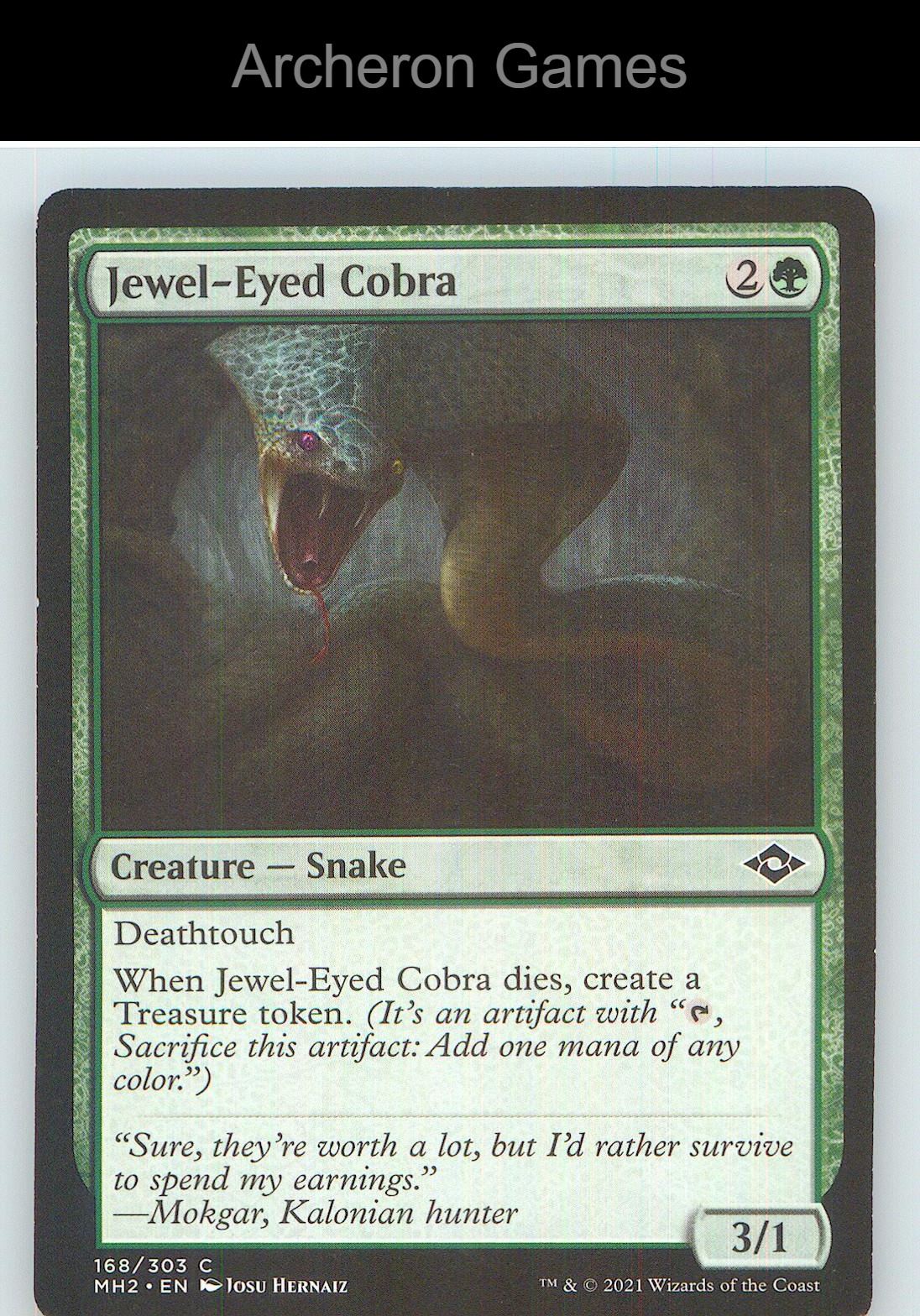 Jewel-Eyed Cobra MH2 168 C MTG Card NM/EX+