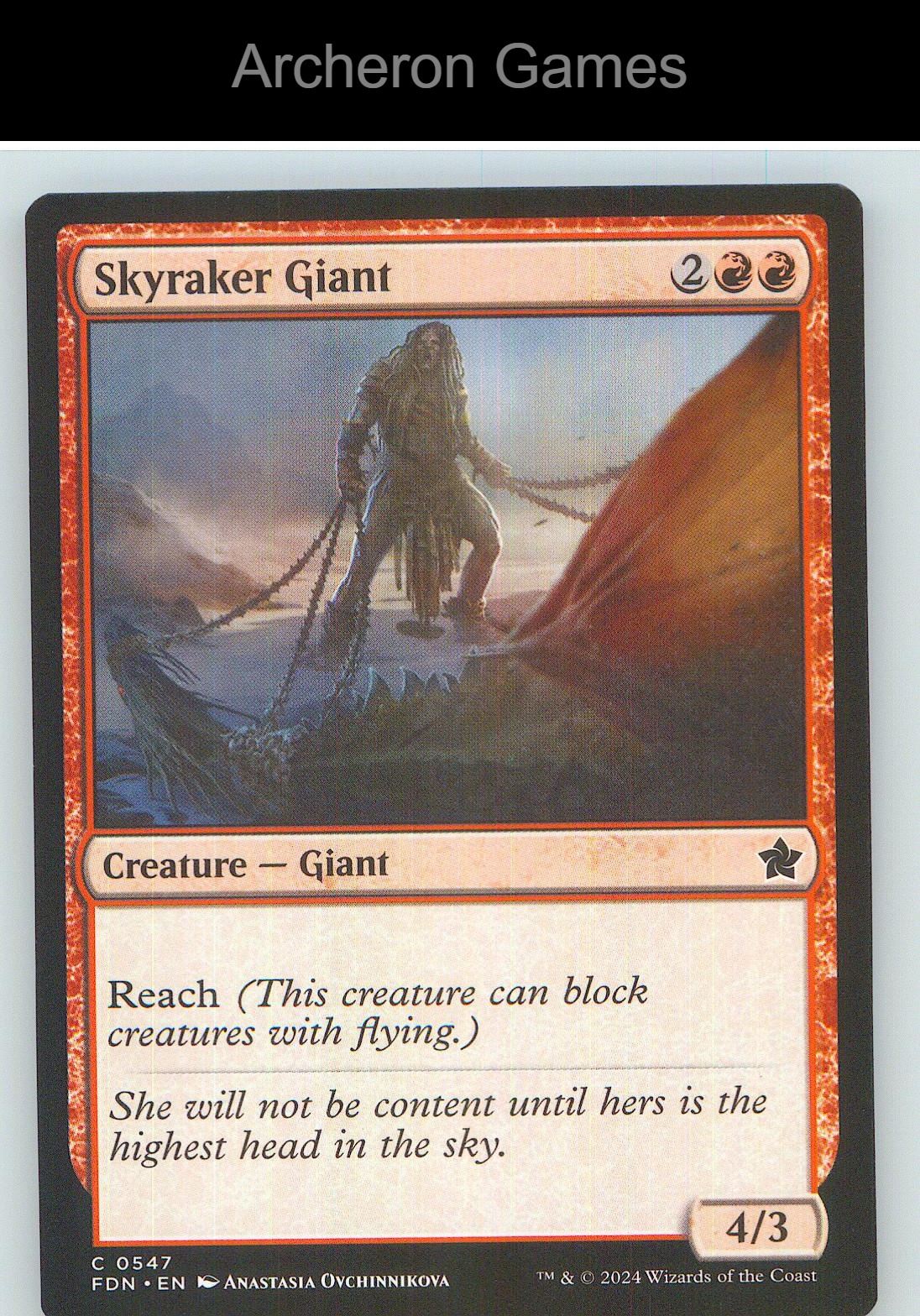 Skyraker Giant FDN 547 C MTG Card NM/EX+