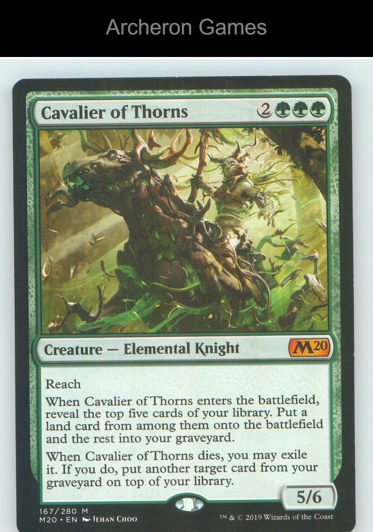 Cavalier of Thorns M20 167 Mythic MTG Card NM/EX+