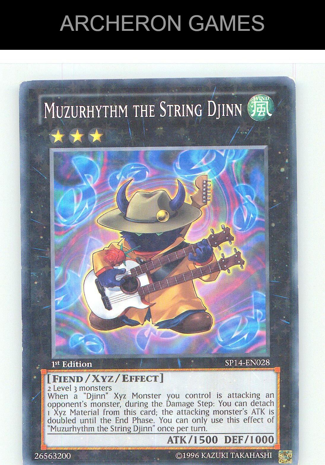 Muzurhythm the String Djinn (Starfoil) Starfoil Rare YUGIOH Card 1st Edition