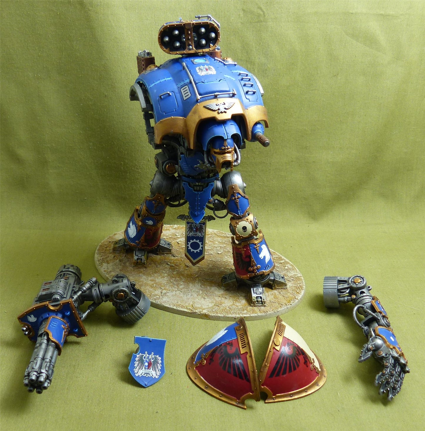 Knight Crusader painted - Imperial Knights - Warhammer 40K #1FZ