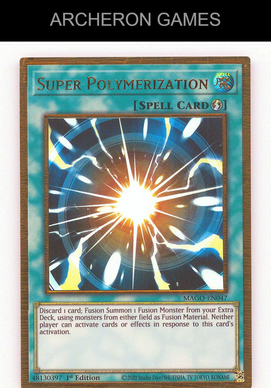 Super Polymerization GOLD RARE YUGIOH Card 1st Edition