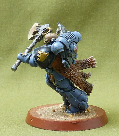 Primaris Lieutenant painted - Space Wolves - Warhammer 40K #1TX