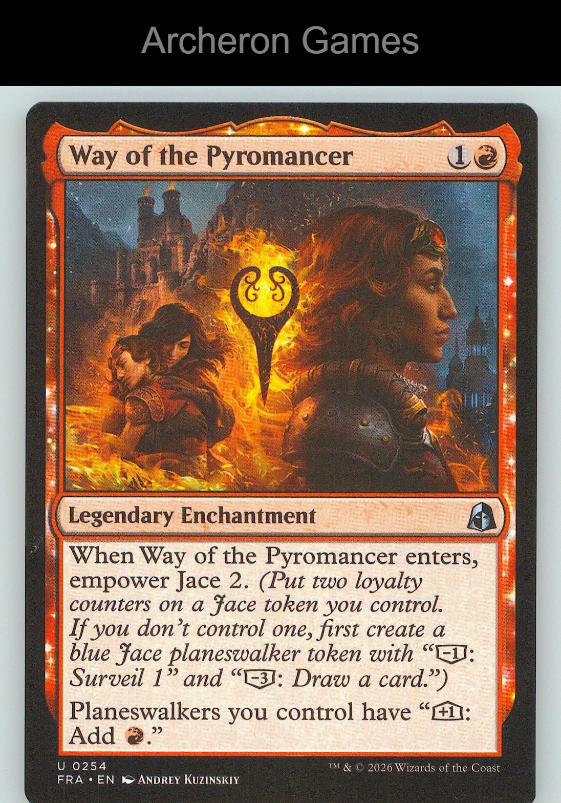 Way of the Pyromancer FRA 254 UC MTG Card NM/EX+