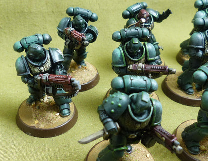 Intercessor Squad painted - Dark Angels - Warhammer 40K #3JI