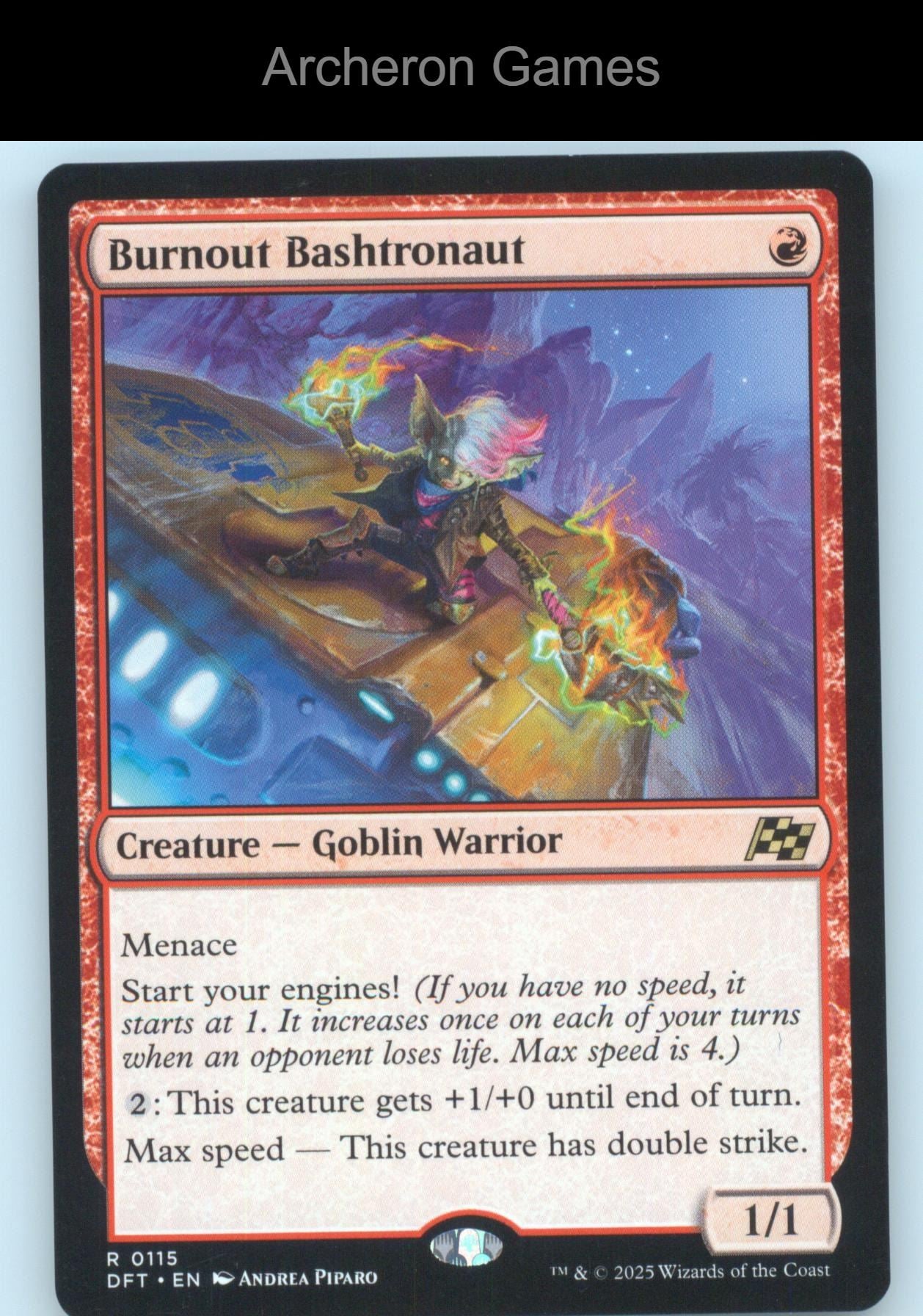 Burnout Bashtronaut 115 R MTG Card Promo Pack: Aetherdrift