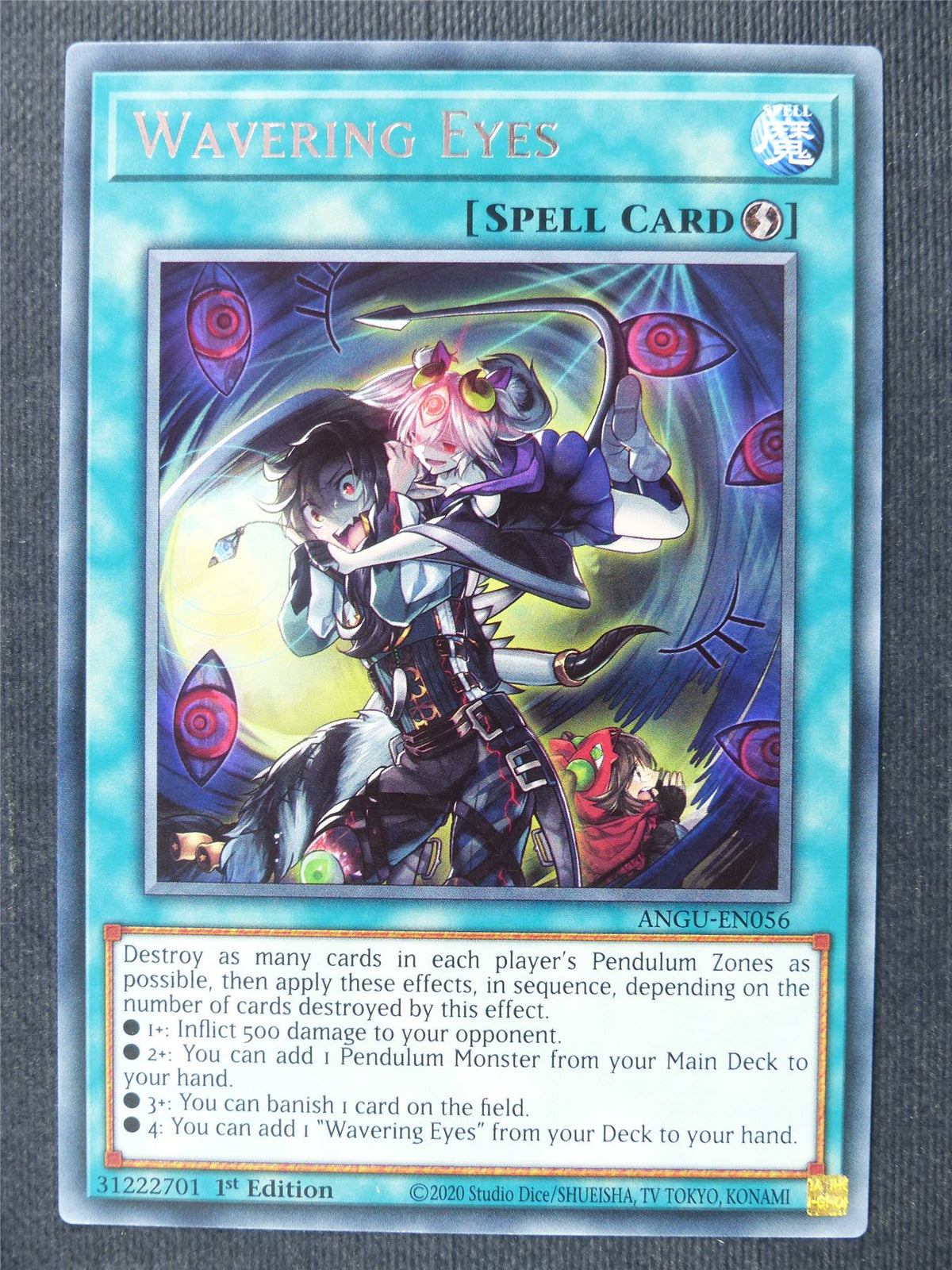 Wavering Eyes ANGU Rare - 1st ed Yugioh Cards #35X