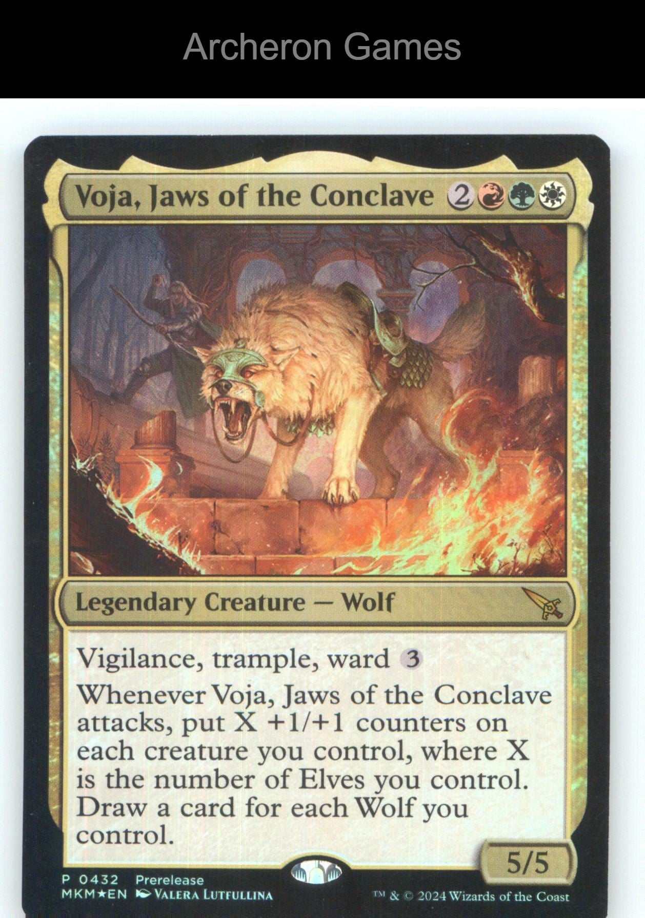 Voja, Jaws of the Conclave 432 Mythic MTG Card NM/EX+ Foil