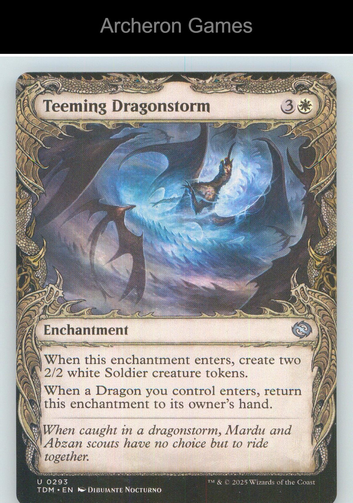Teeming Dragonstorm (Showcase) TDM 293 UC MTG Card NM/EX+