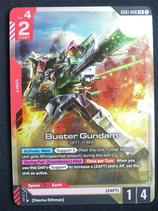 Buster Gundam GD01-046 LR Foil - Gundam Card #55
