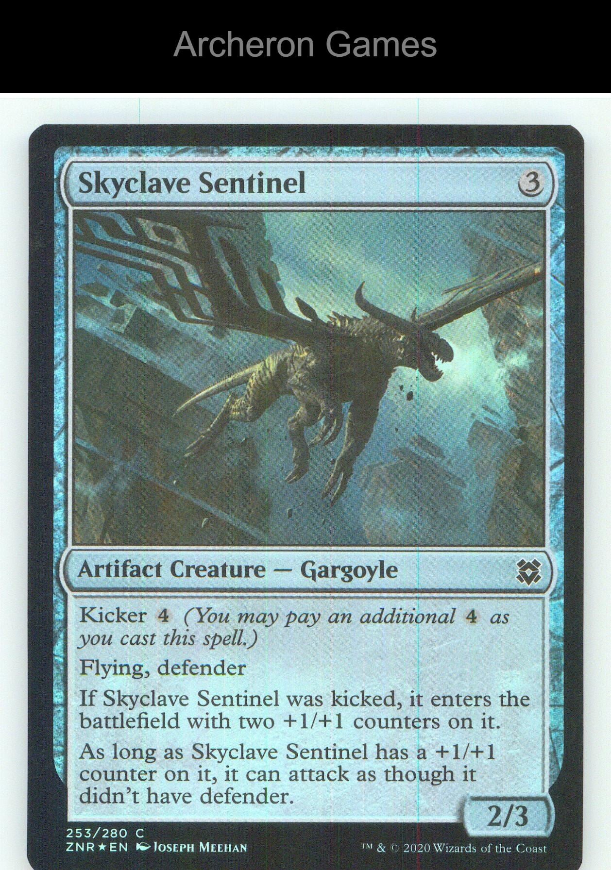 Skyclave Sentinel ZNR 253 C MTG Card NM/EX+ Foil