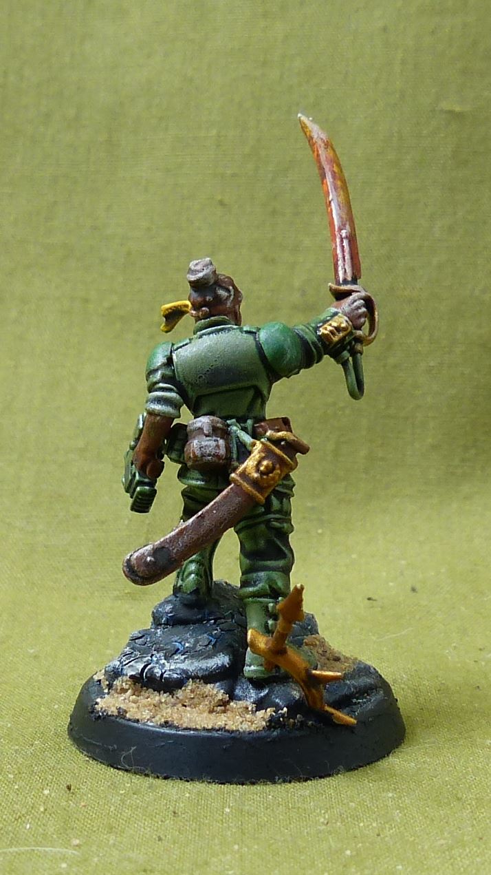 Captain Minka Lesk painted - Astra Militarum - Warhammer 40K #2Y3