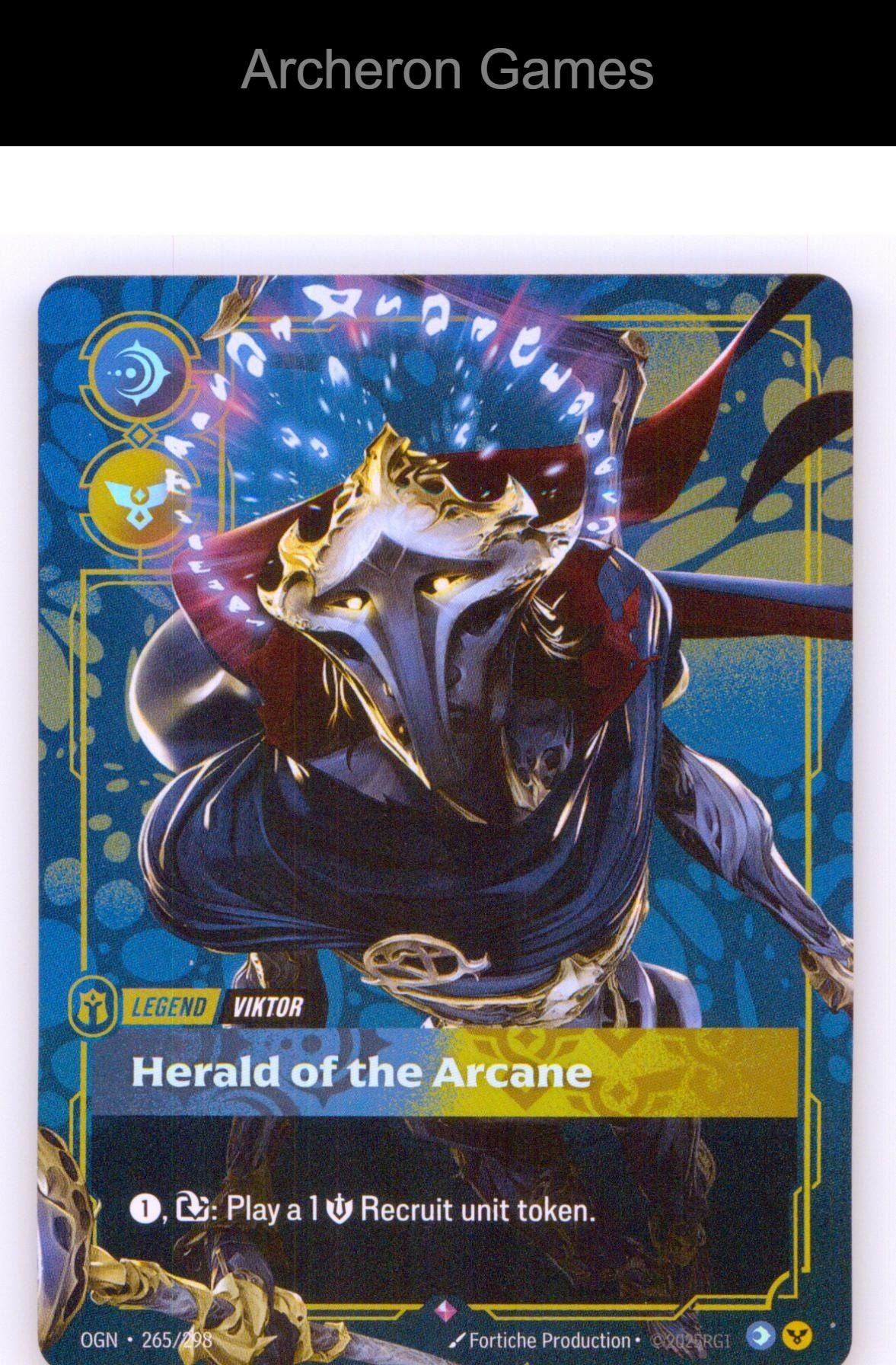 Viktor - Herald of the Arcane OGN 265/298 R Origins Riftbound Card