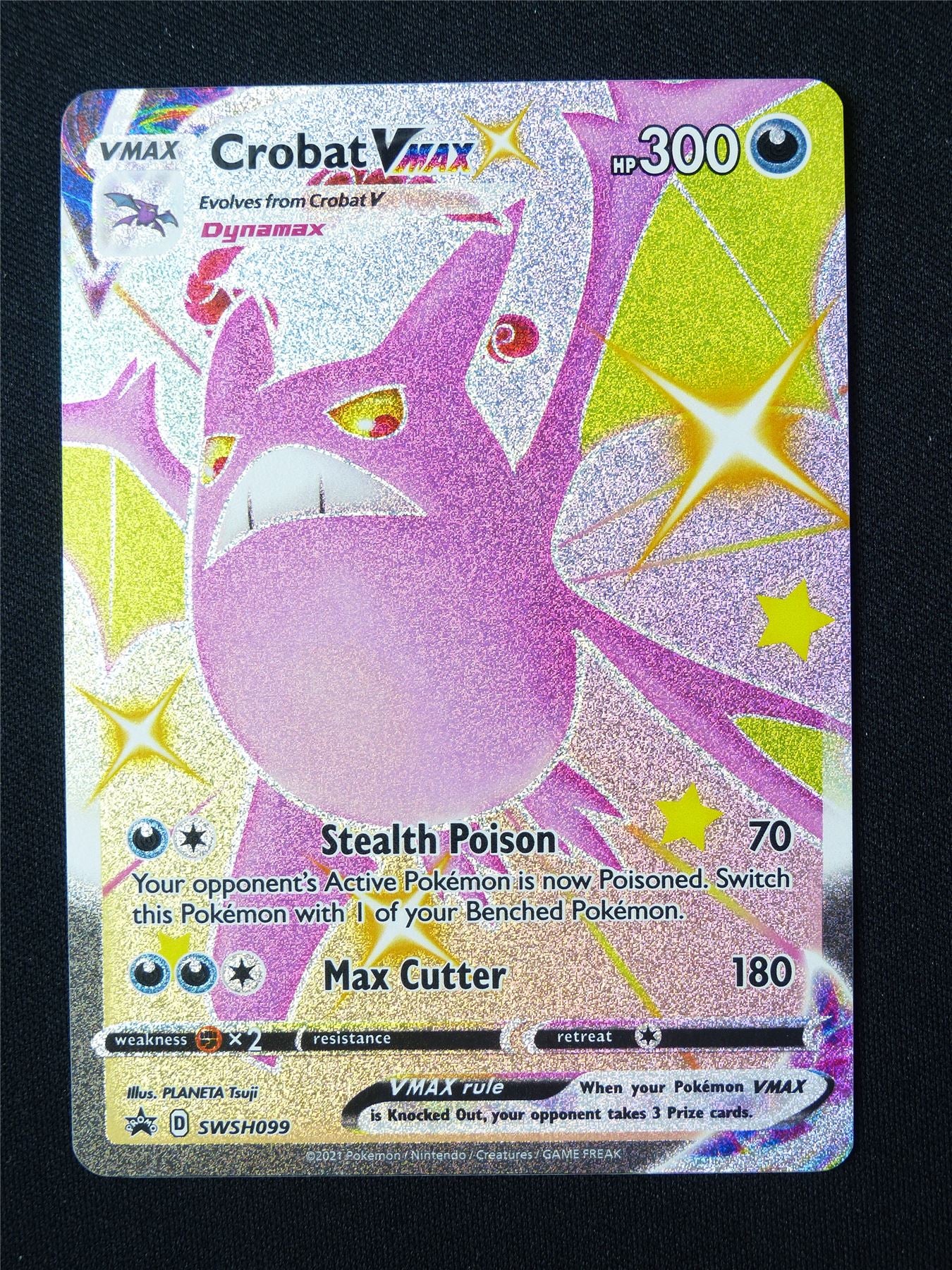 Crobat Vmax SWSH099 Promo Textured Holo - Pokemon Card #5V2