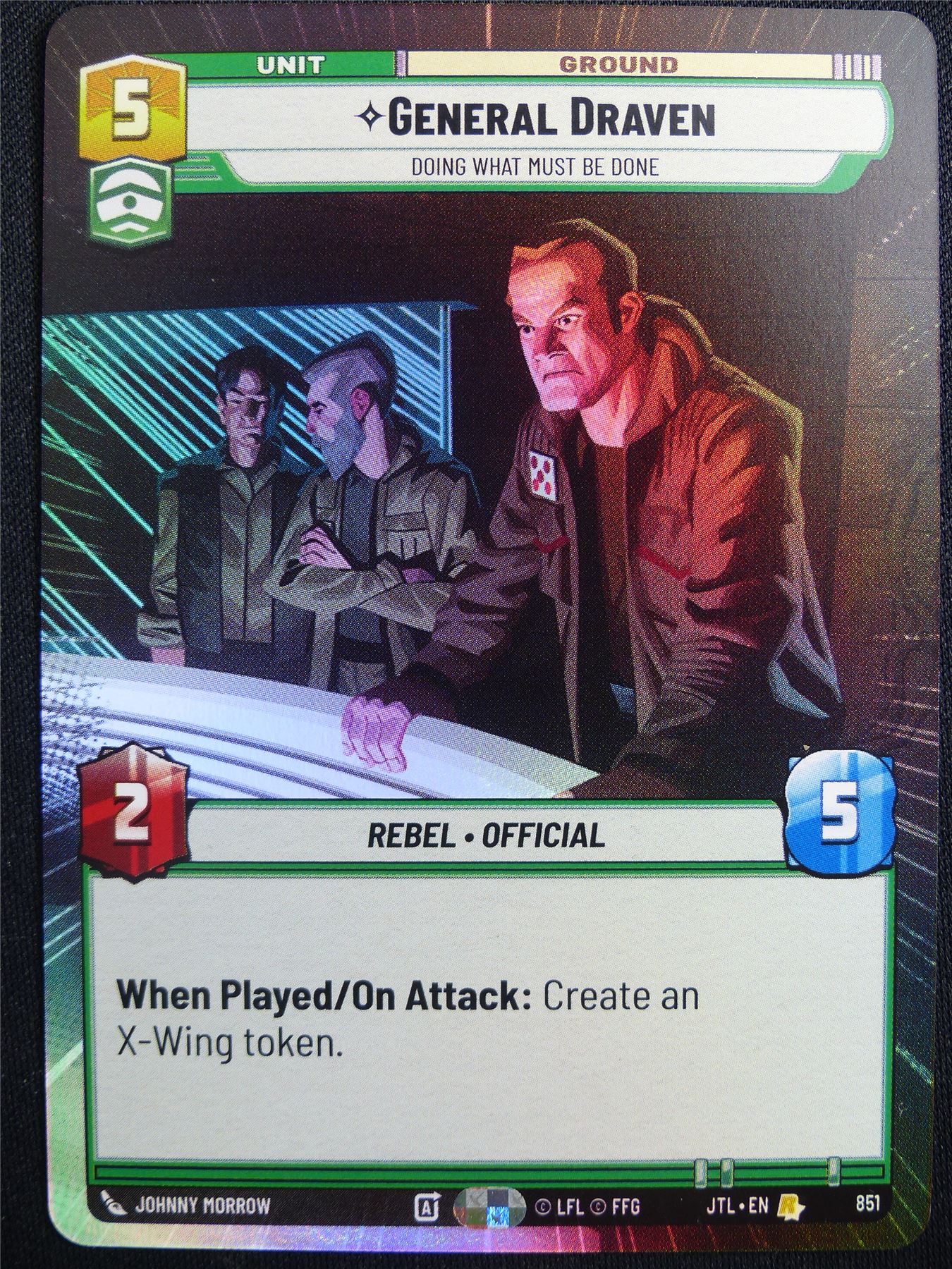General Draven 851 Hyperspace Foil - Star Wars Unlimited Card #4VI