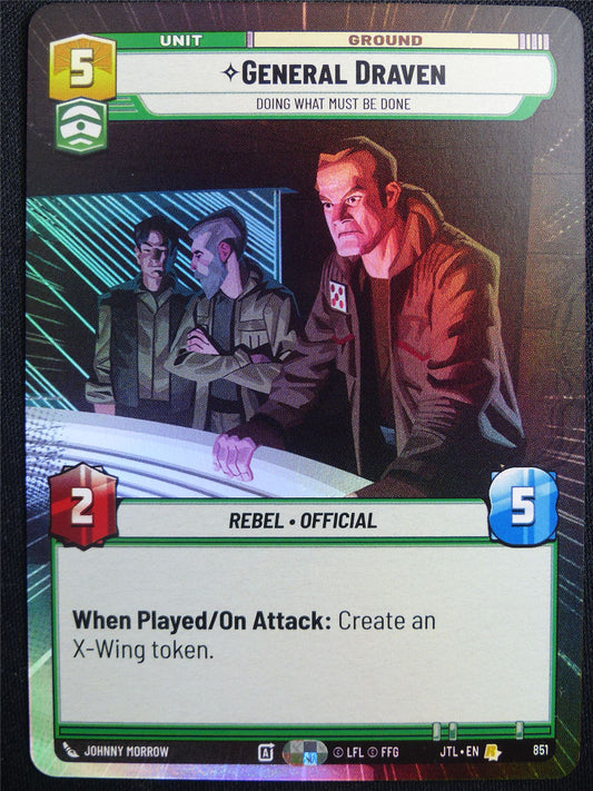 General Draven 851 Hyperspace Foil - Star Wars Unlimited Card #4VI
