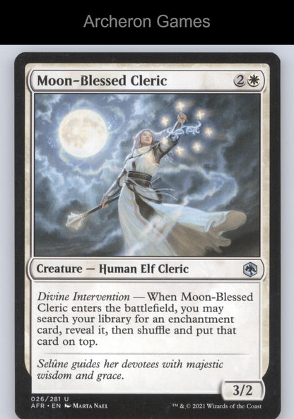 Moon-Blessed Cleric 026/281 UC MTG Card The List Reprints