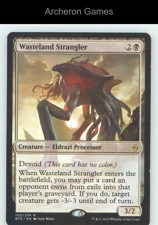 Wasteland Strangler BFZ 102 R MTG Card NM/EX+
