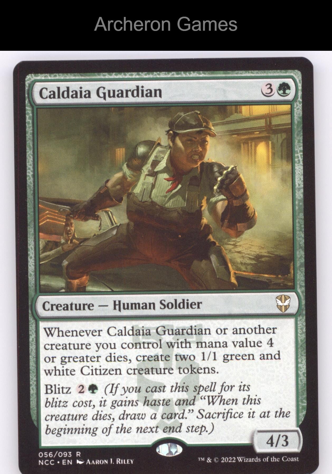 Caldaia Guardian 56 R MTG Card Commander: Streets of New Capenna