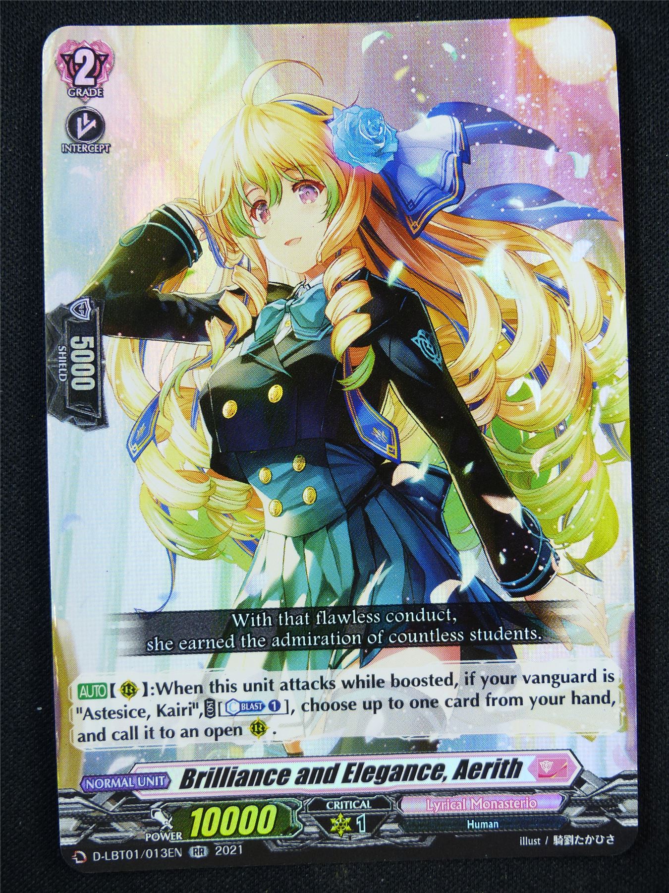 Brilliance and Elegance Aerith D-LBT01 RR - Vanguard Card #2I7