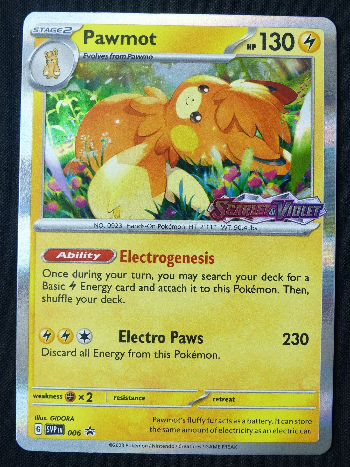 Pawmot 006 Promo Holo - Pokemon Card #1F8