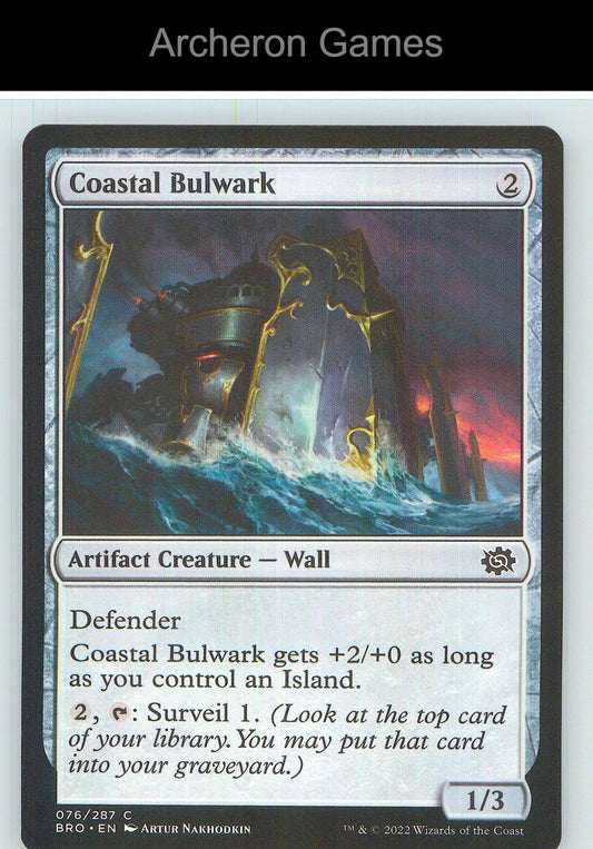 Coastal Bulwark BRO 76 C MTG Card NM/EX+