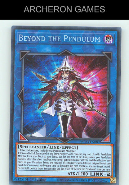 Beyond the Pendulum SEC YUGIOH Card