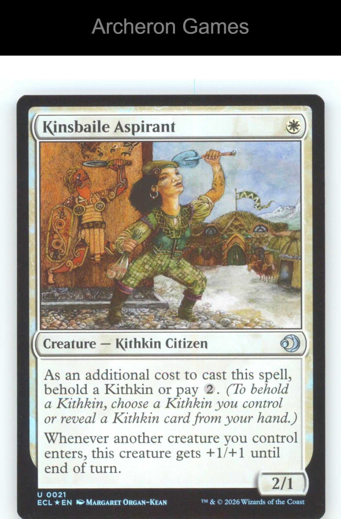 Kinsbaile Aspirant ECL 21 UC MTG Card Lorwyn Eclipsed Foil