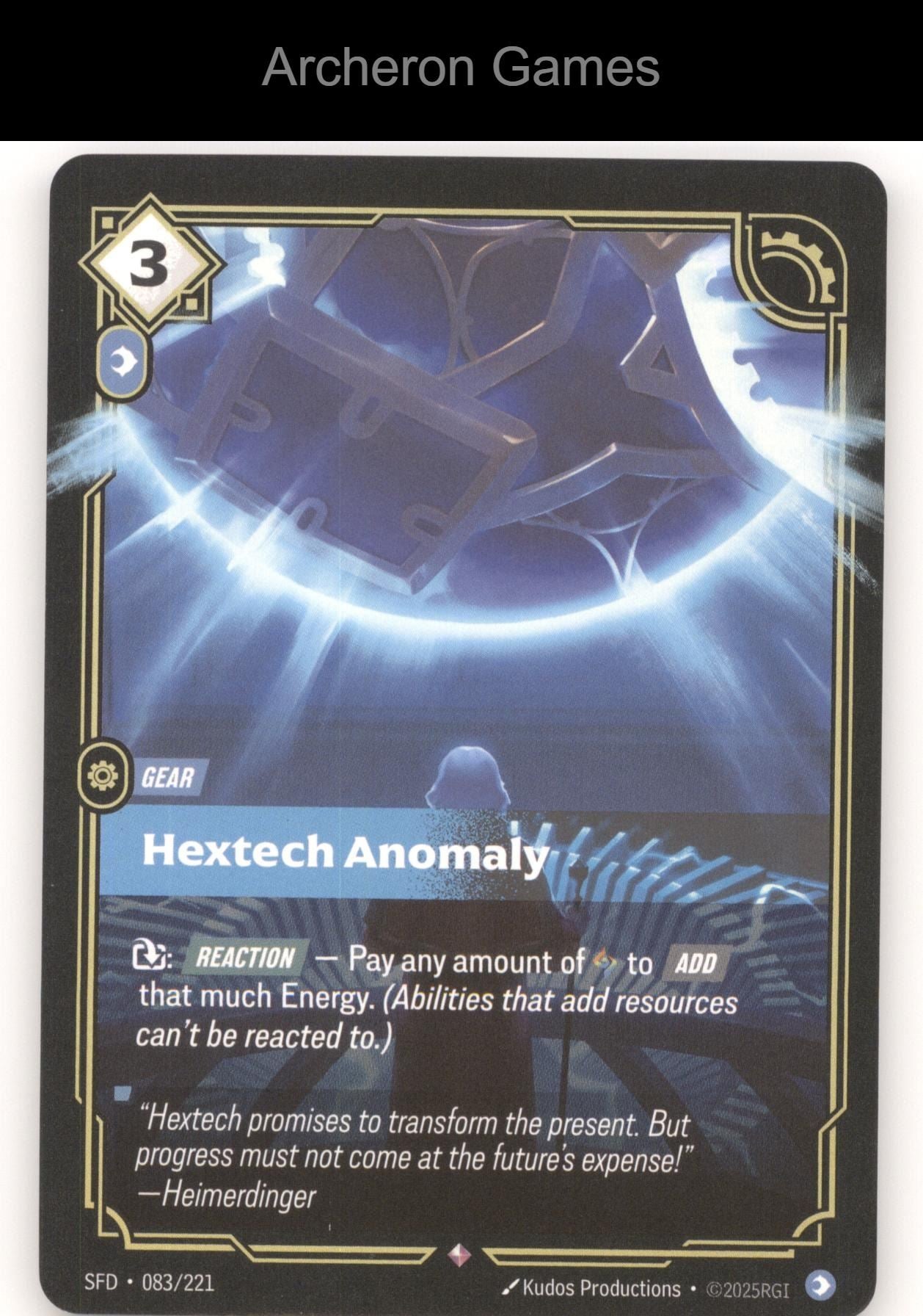 Hextech Anomaly SFD 083/221 R  Card Spiritforged