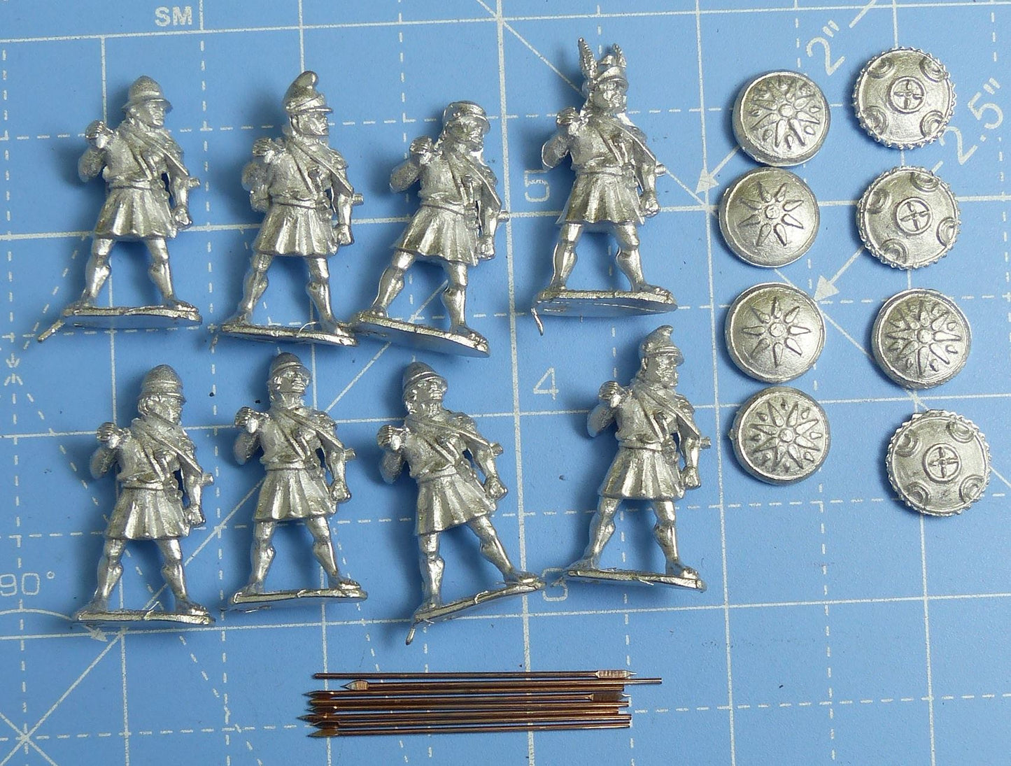 Unarmoured Macedonian Pikemen WG101 Metal - Wargames Foundry Miniatures #26M