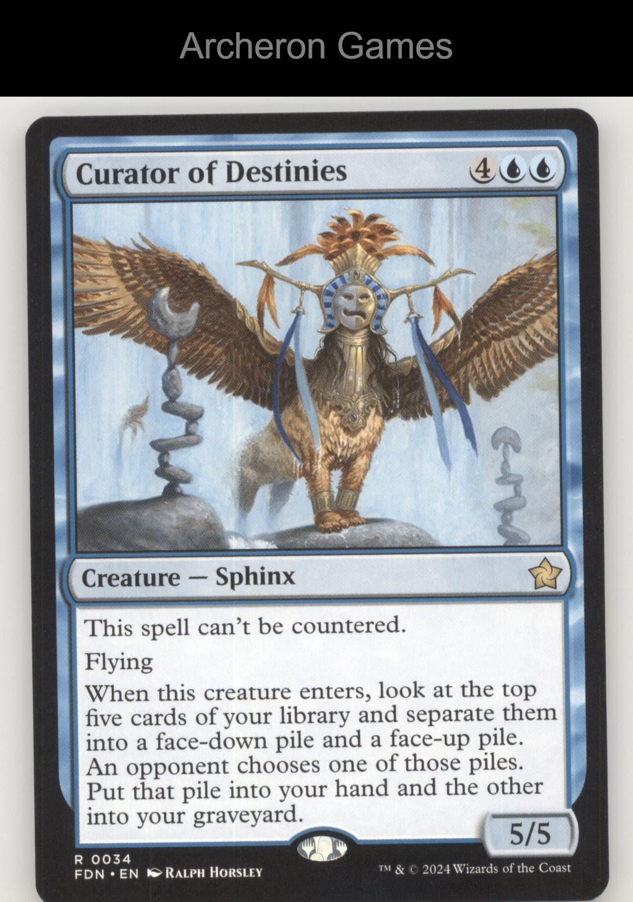 Curator of Destinies FDN 34 R MTG Card Foundations